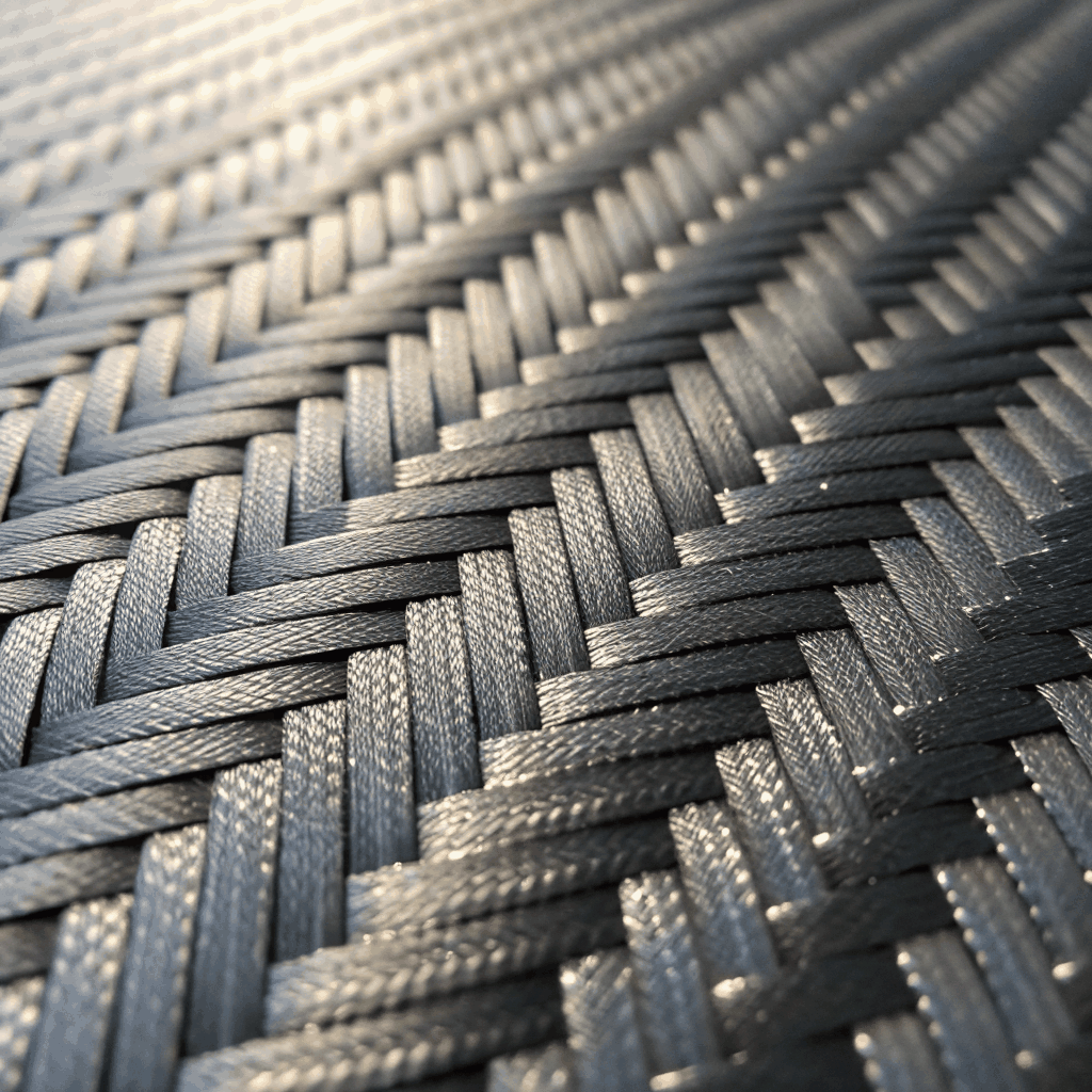 Macro photography of carbon fiber weave texture
